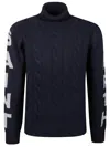Mc2 Saint Barth Fisherman Turtleneck In Blue
