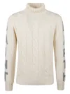 Mc2 Saint Barth Fisherman Turtleneck In Neutral