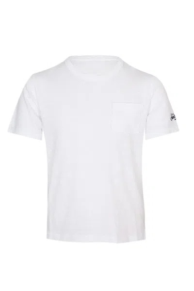 Mc2 Saint Barth Flamed Cotton T-shirt White