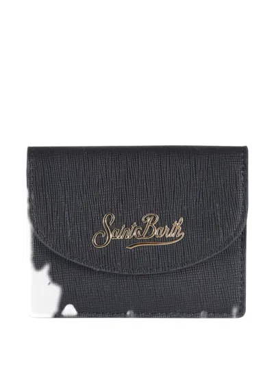 Mc2 Saint Barth Flap-fastening Card Holder In Black