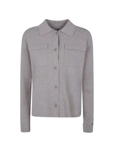 Mc2 Saint Barth Flap-pocket Button-up Cardigan In Animal Print
