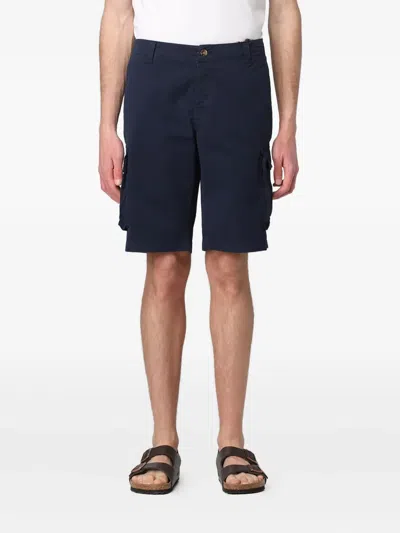 MC2 SAINT BARTH FLAT-FRONT BELT-LOOPS CARGO SHORTS