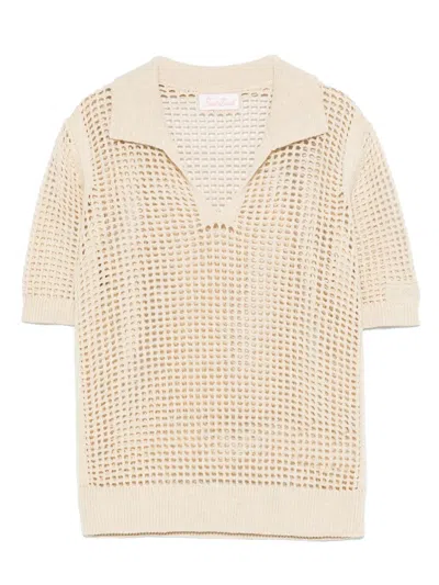 Mc2 Saint Barth Flora T-shirt In Neutrals