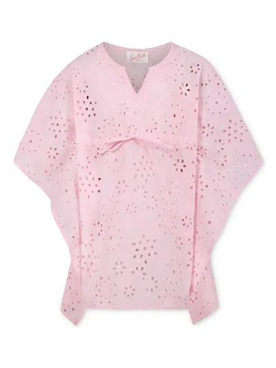 MC2 SAINT BARTH FLORAL-EMBROIDERED DRESS