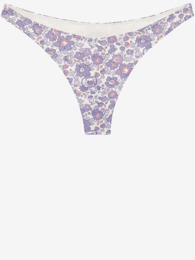 Mc2 Saint Barth Floral Pattern Bikini In Pink
