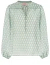 MC2 SAINT BARTH MC2 SAINT BARTH FLORAL PATTERN OVERSIZE SHIRT WITH ELASTICATED CUFFS