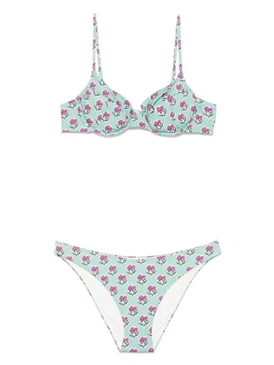 Mc2 Saint Barth Floral-print Bikini Set