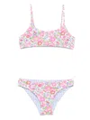 Mc2 Saint Barth Floral-print Bikini In White