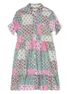 Mc2 Saint Barth Floral-print Cotton Dress In Pink