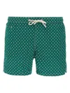Mc2 Saint Barth Comfort Light Green Costume With Floral Print In Green