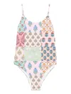 Mc2 Saint Barth Floral-print Swimsuit In Multi