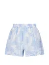 Mc2 Saint Barth Floral-pattern Short In White