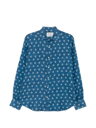 Mc2 Saint Barth Floral-print Buttoned Shirt In Multi
