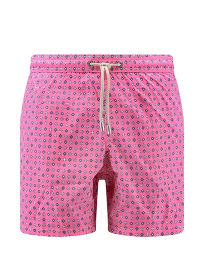 Mc2 Saint Barth Floral-print Swim Shorts In Pink
