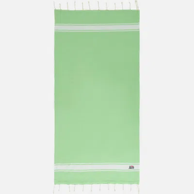 Mc2 Saint Barth Fluo Green Classic Foutas Doubled With Soft Polyester Sponge