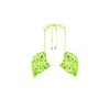 Mc2 Saint Barth Fluo Yellow Bandanna Bandeau Top In Yellow