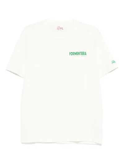Mc2 Saint Barth Formentera Cotton T-shirt In Neutral