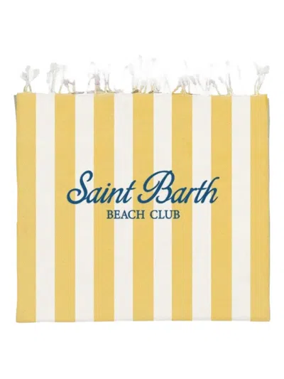 Mc2 Saint Barth Fouta Beach Towel In Yellow