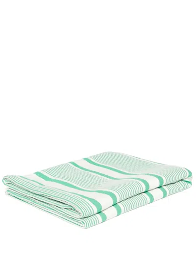 Mc2 Saint Barth Fouta Beach Towel In Green