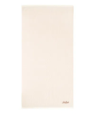 Mc2 Saint Barth Foutas Beach Towel In Neutral