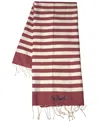 Mc2 Saint Barth Foutas Beach Towel In Brown