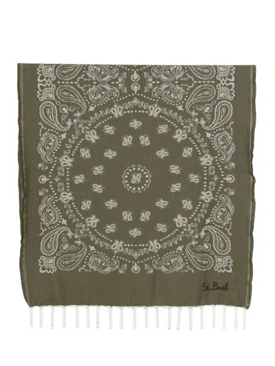 Mc2 Saint Barth Foutas Beach Towel In Green