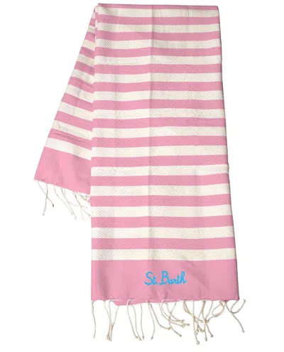 Mc2 Saint Barth Foutas Beach Towel In Pink
