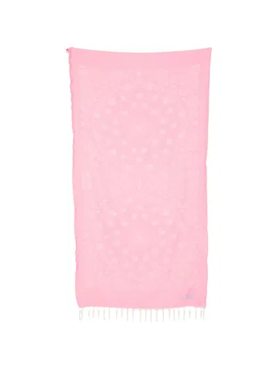 Mc2 Saint Barth Foutas Beach Towel In Gray