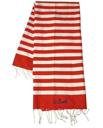 Mc2 Saint Barth Foutas Beach Towel In Red