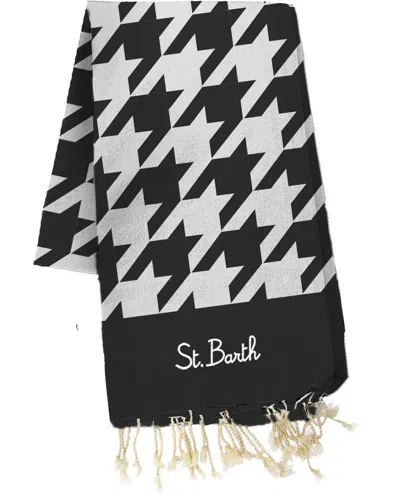 Mc2 Saint Barth Foutas Telo Mare In Black