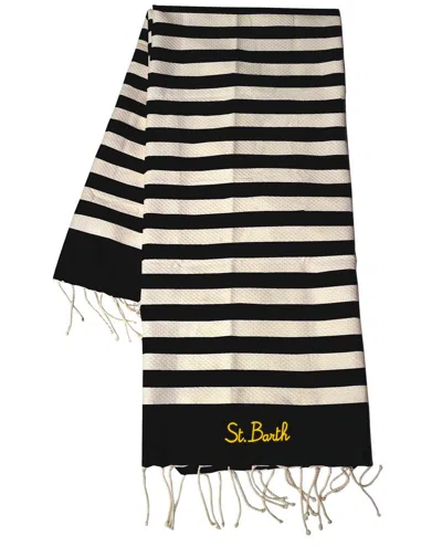 Mc2 Saint Barth Foutas Telo Mare In Black