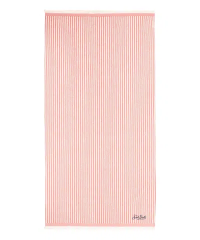 Mc2 Saint Barth Foutas Terry Beach Towel In Pink