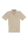 Mc2 Saint Barth Man Polo Shirt Ivory Size Xl Linen In Blue