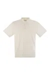 Mc2 Saint Barth Man Polo Shirt Ivory Size Xl Linen In Neutral
