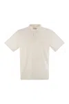 Mc2 Saint Barth Fraser Linen Polo Shirt In White