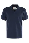 Mc2 Saint Barth Classic V-neck Polo Shirt With Short Sleeves