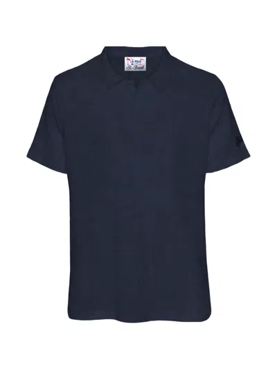 Mc2 Saint Barth Fraser Short-sleeve Polo Shirt In Blue