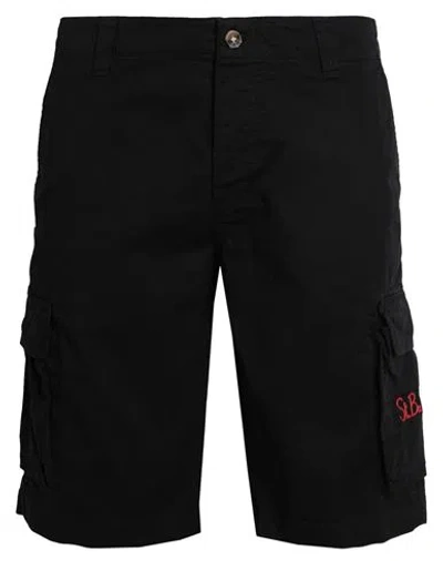 Mc2 Saint Barth Freeport Man Shorts & Bermuda Shorts Black Size S Cotton, Elastane
