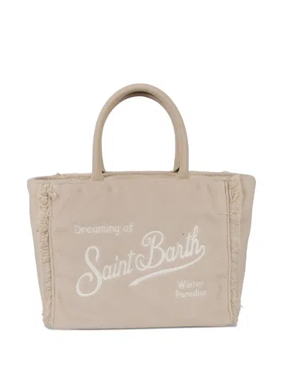 Mc2 Saint Barth Fringed Colette Bag In Neutral