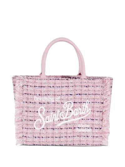 Mc2 Saint Barth Fringed-detail Tote Bag In Pink
