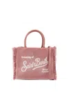 Mc2 Saint Barth Fringed Top-handle Bag In Pink