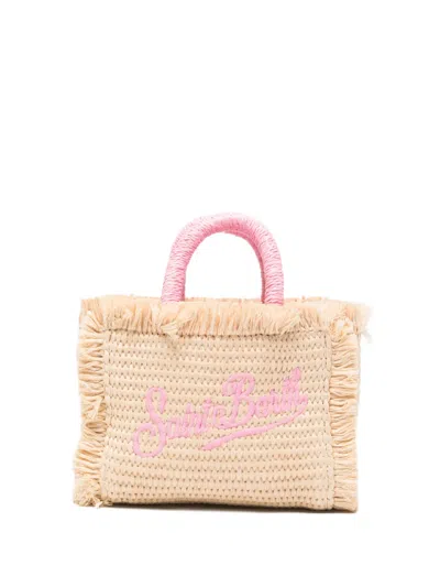 Mc2 Saint Barth Fringe-trimmed Embroidered Tote Bag In Pattern