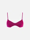 Mc2 Saint Barth Fucsia Bralette Top (shoulder Straps Sold Separately) Aperikini Collection In Pink