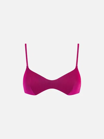 MC2 SAINT BARTH FUCSIA KNITTED BRALETTE