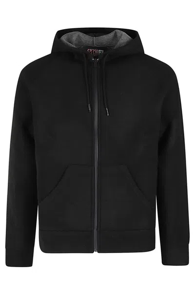 Mc2 Saint Barth Full Zip Hoodie In Black