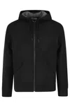 Mc2 Saint Barth Full Zip Hoodie In Black
