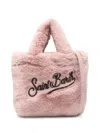 Mc2 Saint Barth Fur Handle Bag In Pink