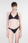 Mc2 Saint Barth Sagittarius Beachwear In Black Polyamide In Black