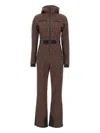 Mc2 Saint Barth Garmisch Animal-print Ski Suit In Brown