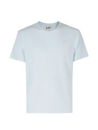 Mc2 Saint Barth Gary Embroidered T-shirt In Blue